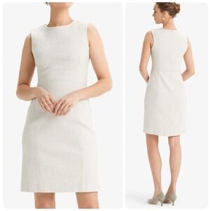 MM. LaFleur Shirley Sheath Micro Jacquard Sleeveless Dress Women's Size 4